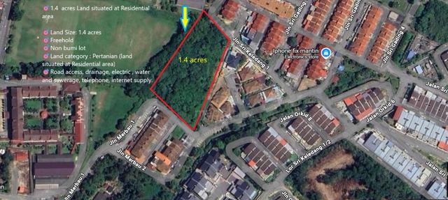 1.4 acres Land situated at Residential area, Jln Merbau 1, Mantin, N9 1