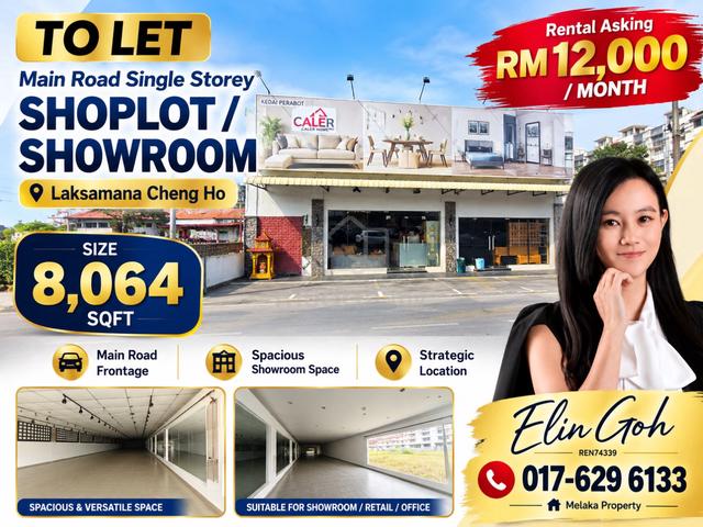 Melaka Laksamana Cheng Ho Main Road Single Storey Shoplot 1