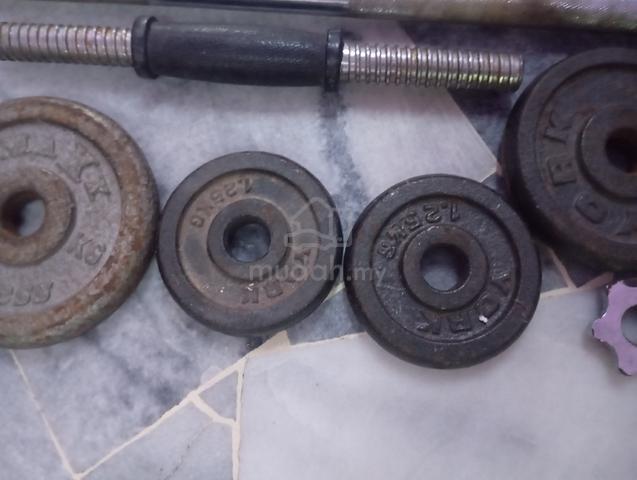 Standard barbell, a short dumbbell handle - photo 3 of 6