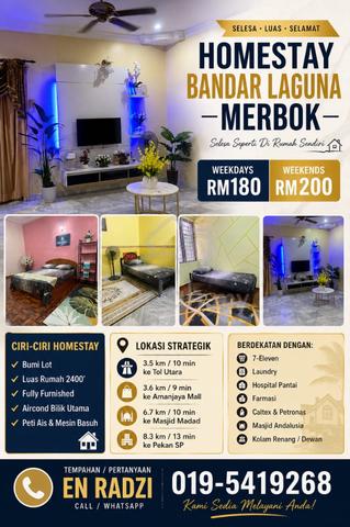 Rumah Homestay dua tingkat untuk di Sewa (Harian/bulanan) 1