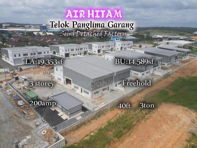Freehold Telok Panglima Garang Air Hitam Semi Detached New Factory 1