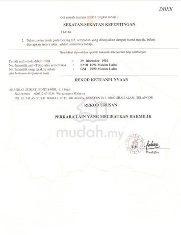 Tanah Tapak Rumah Untuk Dijual 2