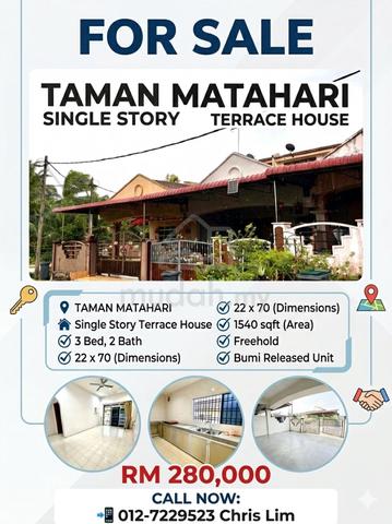 For Sale 📍 Taman Matahari 1