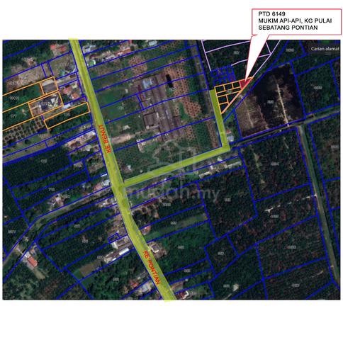 Tanah Lot Pembangunan untuk dijual Freehold Kg Pulai Sebatang Pontian 1