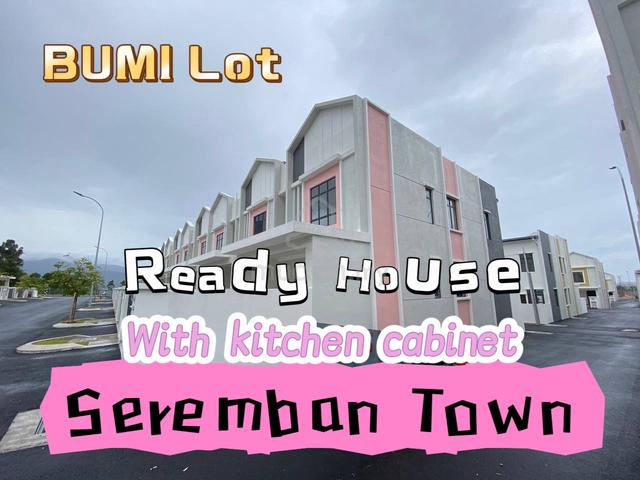 Bumi lot,Ready Unit Double Storey with kitchen cabinet,TOWN area! 1
