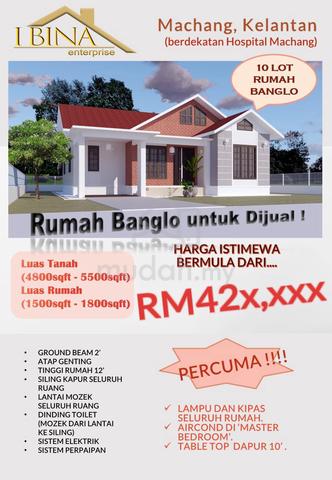 RUMAH BANGLO - Berdekatan Hospital Machang 1