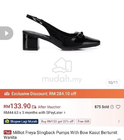 Milliot & Co Freya Slingback Pumps With Bows Black - photo 6 of 6