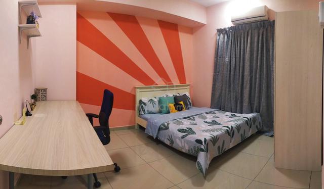Queen Bedroom @ Ridzuan Condo, Sunway, Taylor's, Monash, Sunway Uni 1