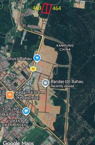 10 acres (in 2 titles) of agricultural land at near Bandar IOI, Bahau 1