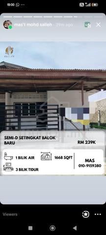 Semi-d Setingkat di Balok Baru 1