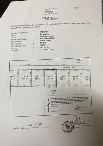 Tanah Kosong Lot Kediaman untuk Dijual 1