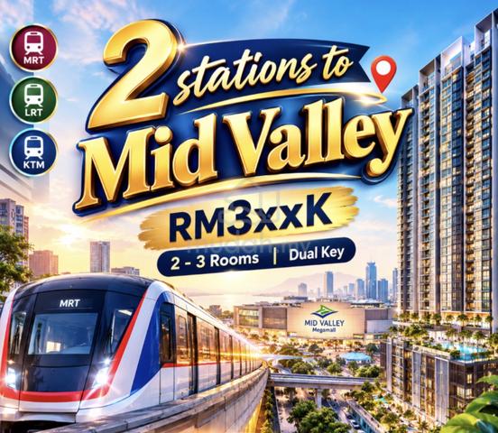 2 ROOMS - DUALKEY【 50m LRT MRT 】Ready TENANT - Link KL Sentral - Velocity 1