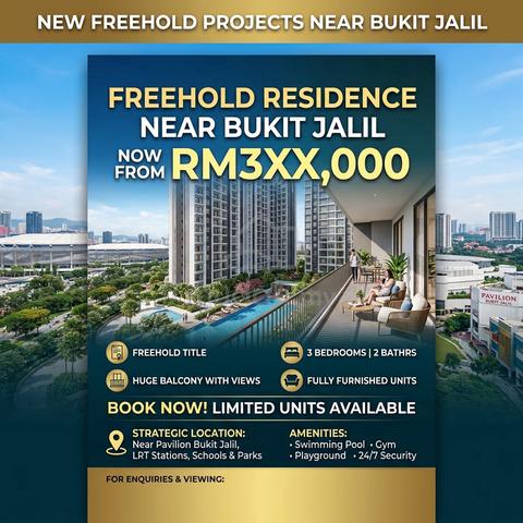 3 Room, Balcony! 7 Min Pavilion 2 & C180 | Furnish Near MRT - Link TRX 1