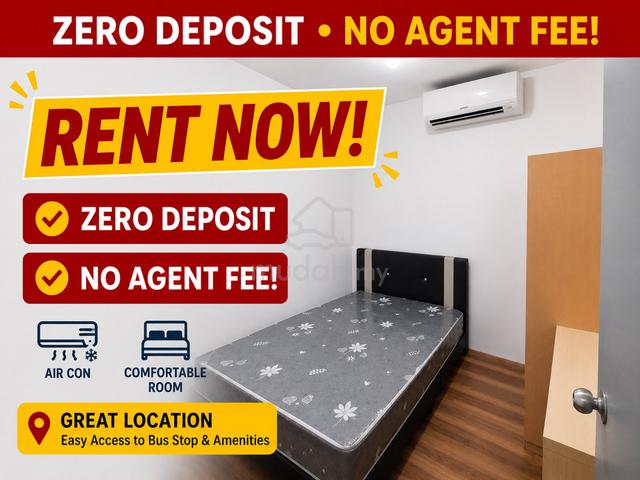 VERY NEAR CIQ MEDIUM ROOM ( Stulang Laut ) Zero Deposit 1