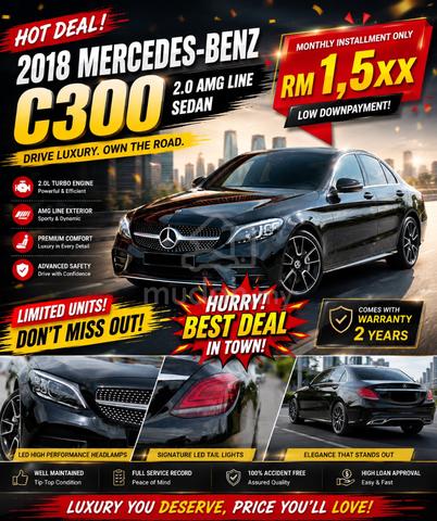 2018 Mercedes Benz C300 2.0 AMG LINE (CKD) (A) - 1
