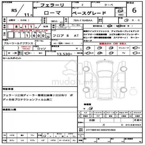 2023 Brand New 6A Ferrari ROMA Blu Tour De France - 2