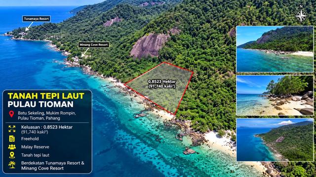 Tanah Tepi laut Pulau Tioman di Batu Sekeling near Tunamaya Resort 1