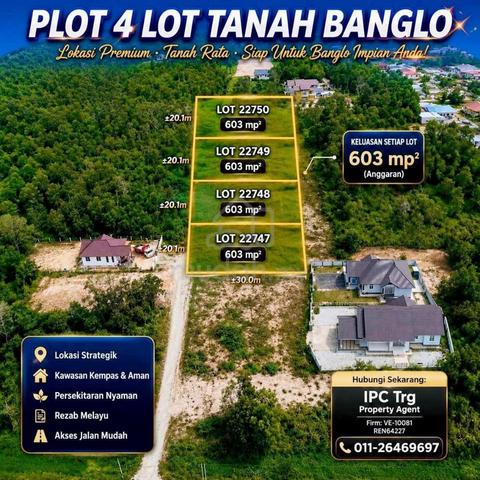 Lot banglo syarat bangunan alur jambu padang nenas Kuala Nerus 1