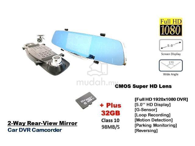 Tkc 5.0'' Full Hd 1080p Mirror Car Dvr Camcorder - Car Accessories 