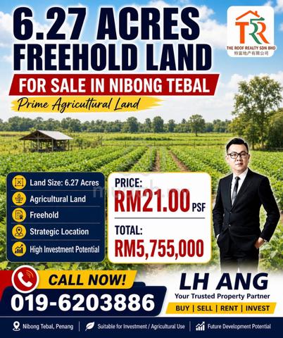 6.27 acres Nibong Tebal, Land For Sale 1