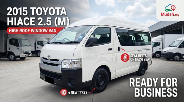 2015 Toyota HIACE 2.5 (M) HIGH ROOF ⭐WINDOW VAN⭐ - 2
