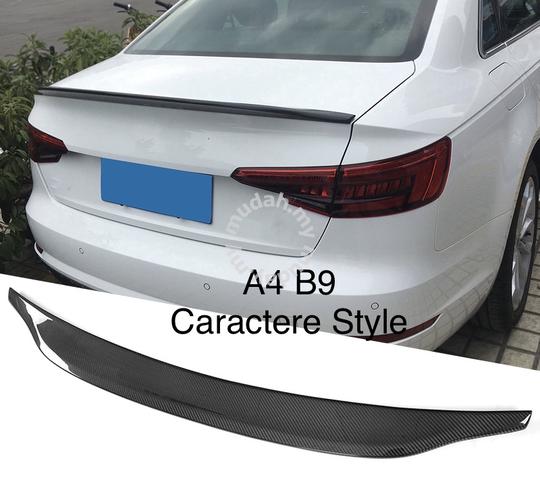 Audi A4 B9 17 22 Carbon rear spoiler lip body kit Car