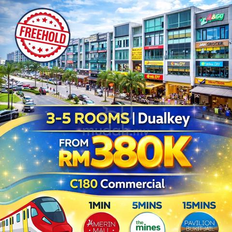 Near MRT Amerin Mall @ 377k 3-4 ROOM【 Free Shuttle 】FREE FULLY FURNISH 1