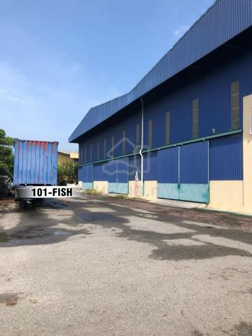 Pulau Indah West Port Detached Factory 1.35acre 30ksqft BU 150amps for 1
