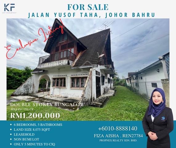 Bungalow @ Jalan Yusof Taha (JB Town) 1