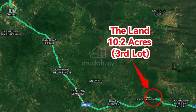 10.2 Acres Land (3rd Lot) at Balai Ringin, Serian, Kuching 1