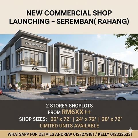 New 2 Storey Shoplot Rahang Seremban 1
