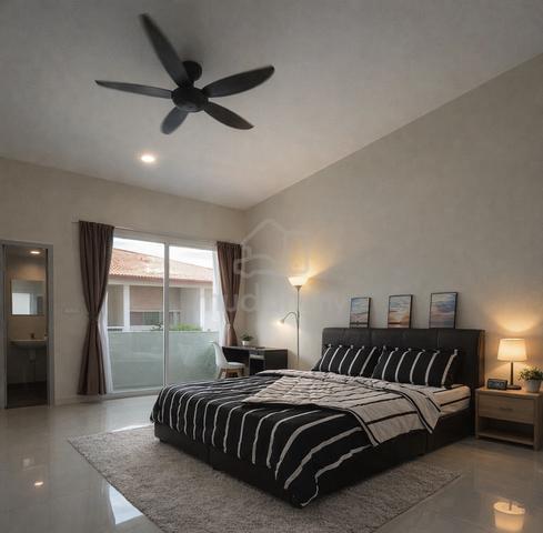 Master room for rent at simpang ampat private bathroom balcony 1
