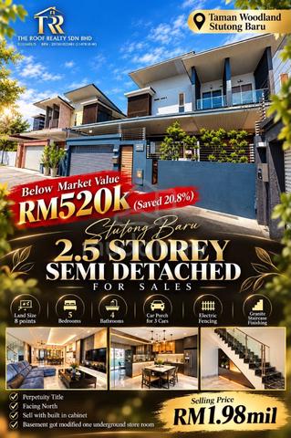 Stutong Baru 2.5 Storey Semi Detached for Sales 1
