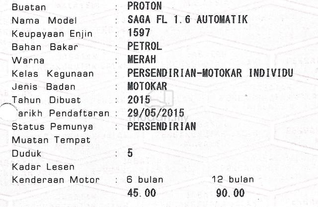 CASH OTR Proton SAGA 1.6 FLX SE (A) 1THN WARANTY - 2
