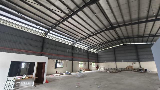 kulai indahpura, land size 23k sqf, built up 9252sqf, light industry 1