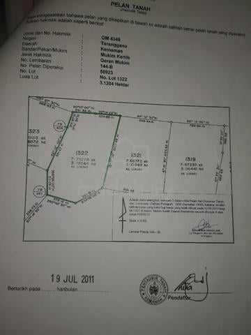 Tanah pertanian untuk dijual atau disewakan mukim Kertih, Kemaman. 1