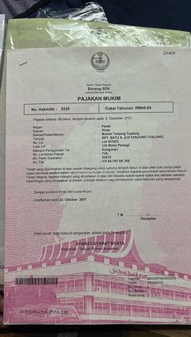tapak rumah untuk dijual 1