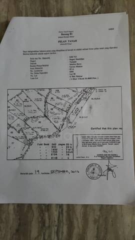 Tanah 2 Ekar tepi jalan 1