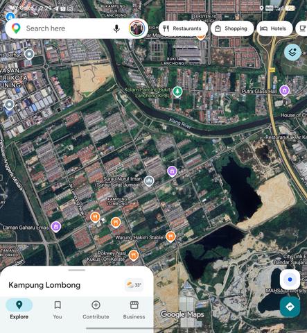 FACING ROAD 1 ACRES LAND @ KG. LOMBONG Sek 29 Shah Alam Kota Kemuning 1