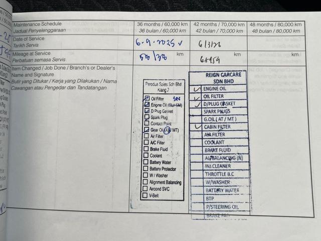 2021 Perodua AXIA STYLE 1.0 (A) F/SERVICE RECORD - 5