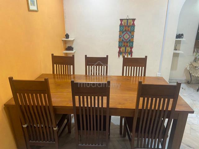 Premium Solid Teak 6-Seater Dining Set - photo 2 of 2