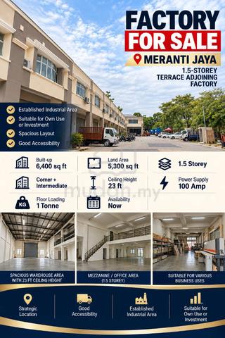 Meranti Jaya 1.5sty Terrace Adjoining Factory 1