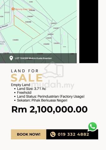 Land For Factory Usage at Jalan Gambang Kuantan 1