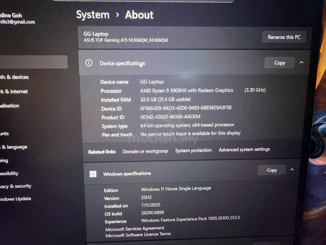 ASUS TUF A15 Gaming Laptop | RTX 3060 | 32GB RAM - photo 2 of 5