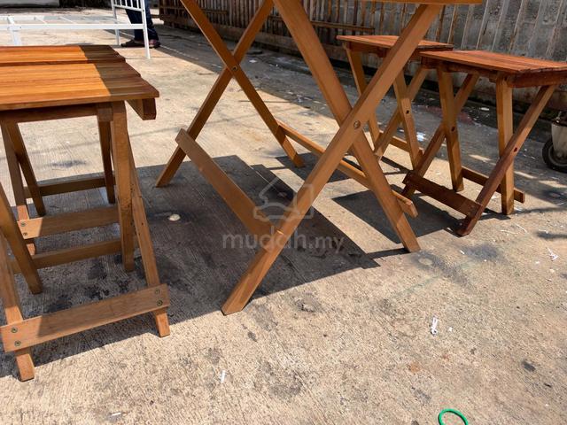 [Set] Foldable Meja Table Meja + 4 Chairs Kerusi - photo 4 of 6