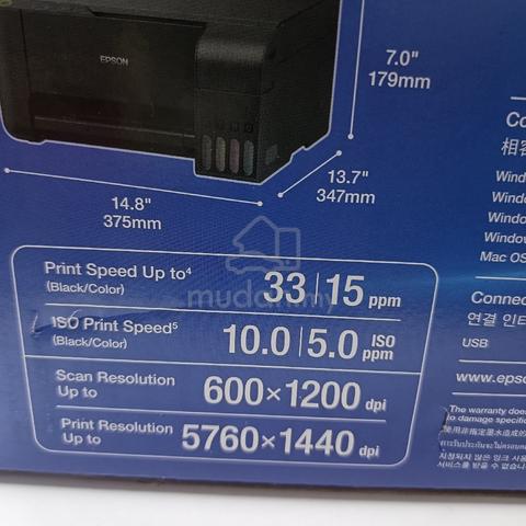 Epson EcoTank L3110 (3-in-1: Print, Scan, Copy) - photo 5 of 6