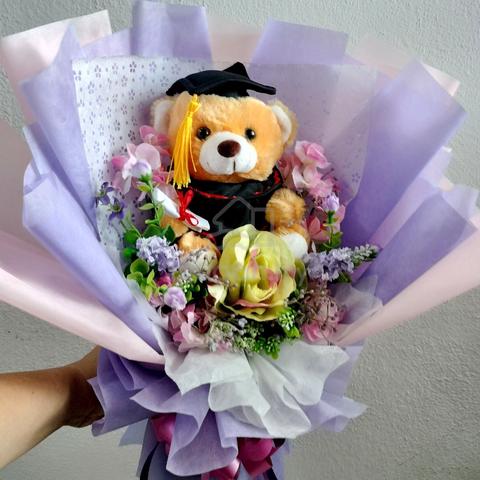Artificial Flower & Convo Bear Hand Bouquet  - photo 5 of 5