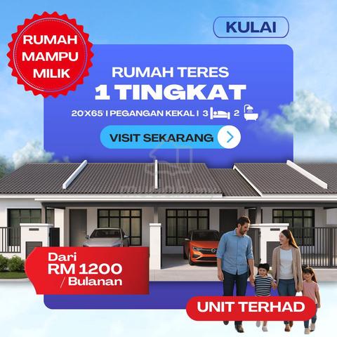 New Single Story Teres House In Kulai 1