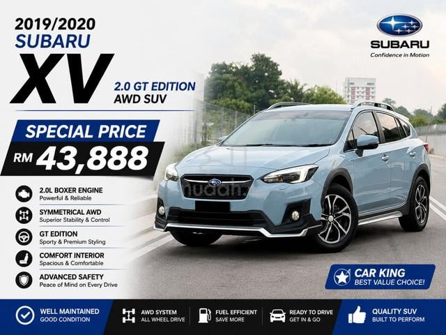-2019 Subaru XV 2.0 GT EDITION AWD SUV (A) F/LOAN - 1