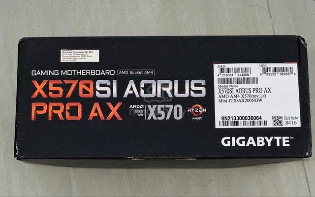 Motherboard Gigabyte Aorus X570SI PRO AX ITX - photo 2 of 6